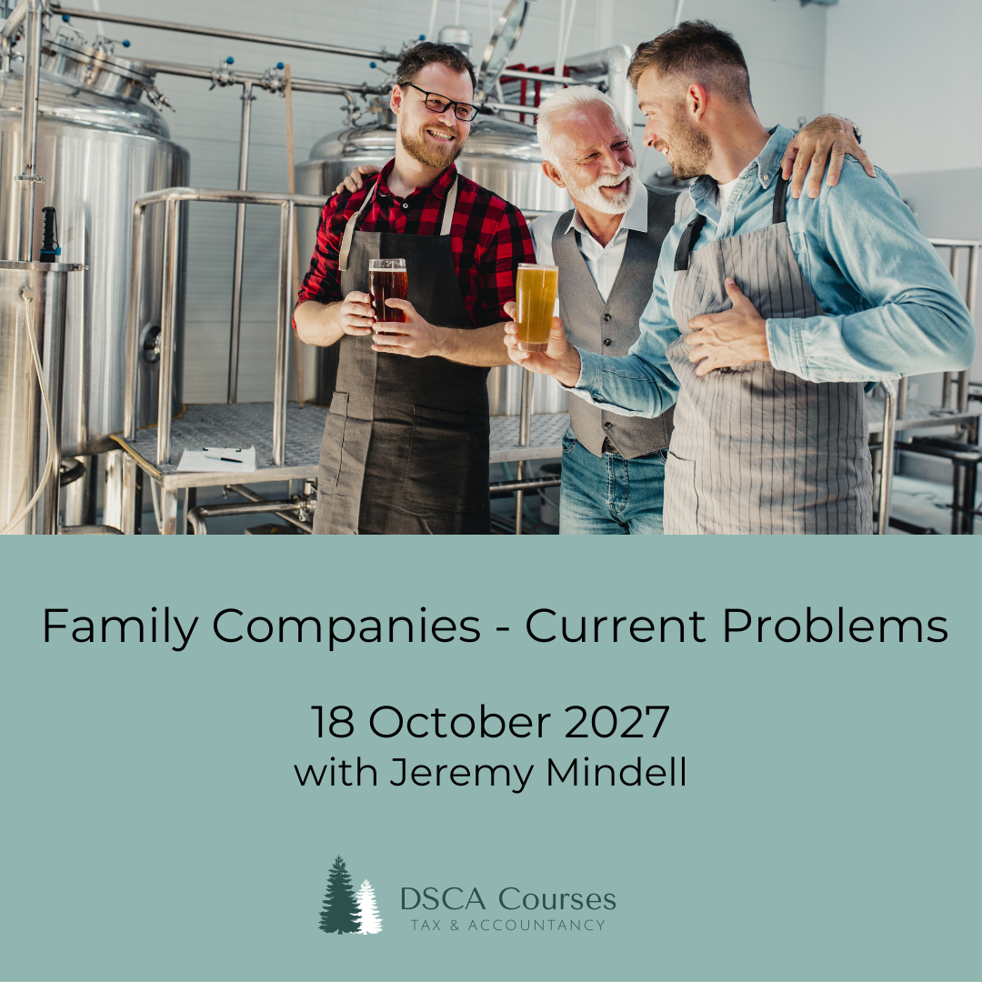 Family Companies - Current Problems 18 October 2027