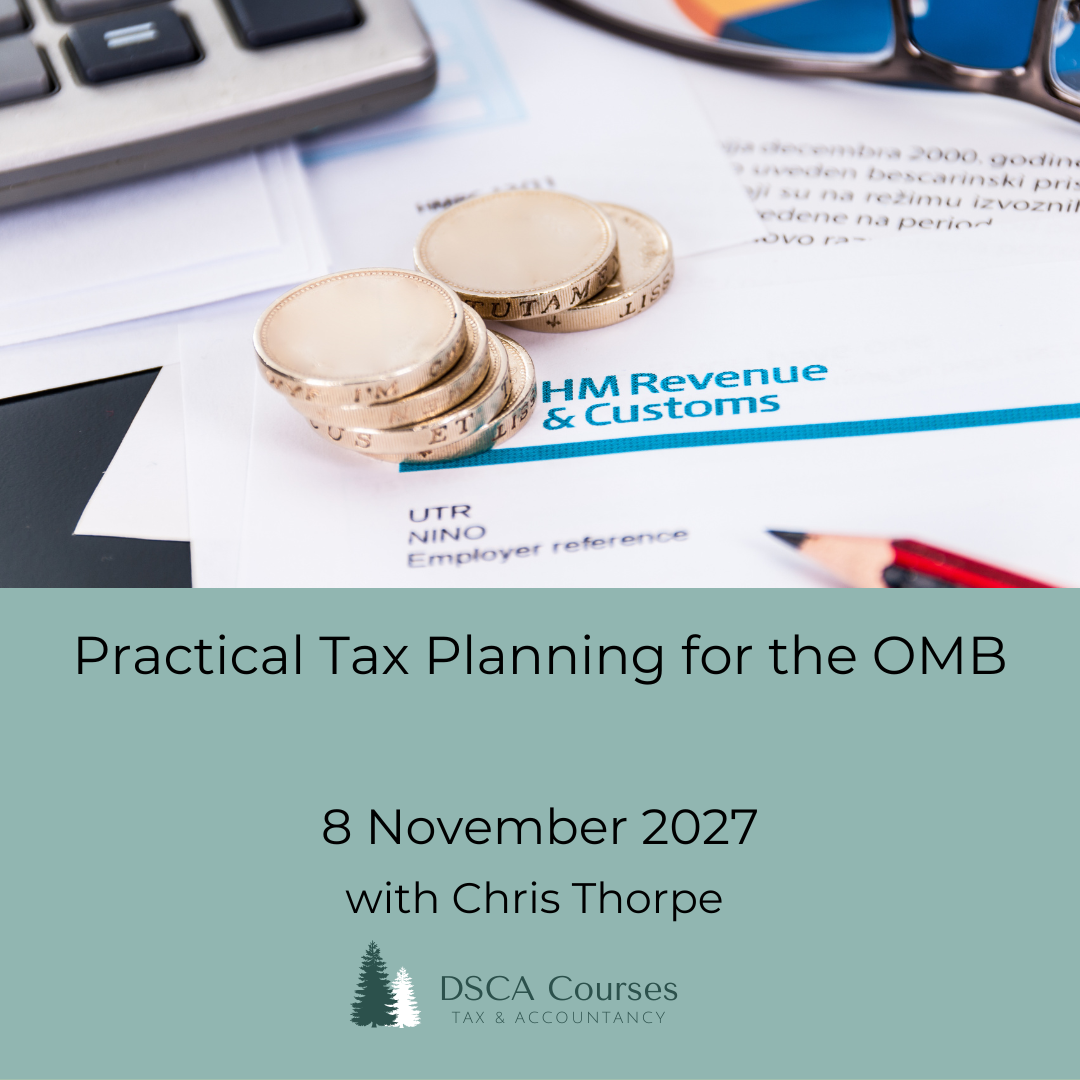 Practical Tax Planning for the OMB 08 November 2027